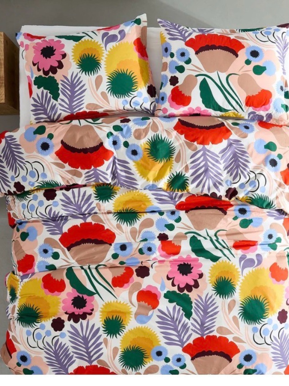 Marimekko Ojakellukka full/queen duvet cover with 1 pillowcase